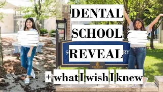 DENTAL SCHOOL REVEAL + What I Wish I Knew BEFORE Applying to Dental School