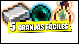 Las 5 Granjas más EFICIENTES y SENCILLAS de Minecraft Bedrock 1.20