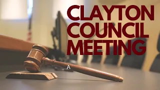 Clayton Town Council Meeting - September 8, 2020
