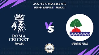 Qualifier 1 - RCC vs SAF | Highlights | European Cricket League 2023 | Group E Day 3 ECL23 ECL23.068