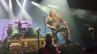 Sabaton Tommy Johansson being entertaining in Cincinnati, OH Oct 2022