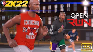 Kobe Meets Michael Jordan! | NBA 2K22 Open Run Mode | 1996 Blacktop Private Run