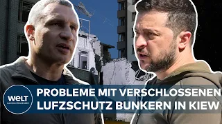 RAKETENANGRIFFE AUF KIEW: Luftschutzbunker verschlossen! Selenskyj feuert gegen Klitschko