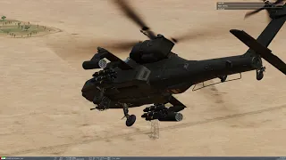 DCS AH-64D air to air with Mi-24P