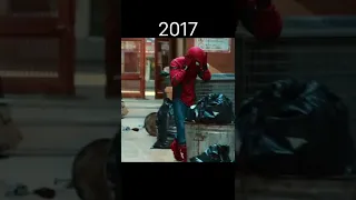 Evolution Of Spider-Man Suit Up #shorts #evolution #spiderman
