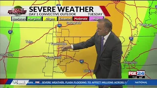 Tornado Watch issued for Western Arkansas and River Valley until noon