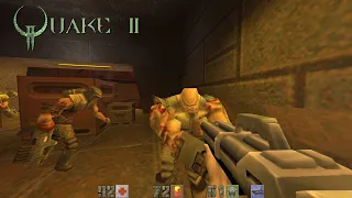 Quake 2 (Yamagi Source port) p.3 | Unit 1 - Base: Comm Center + Lost Station (Secret level) | 4K/60