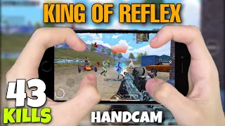 King of Reflex🔥iPhone 8 PUBG Test 4 Finger Claw Gyroscope HANDCAM | PUBG MOBILE