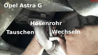 Opel Astra G CC (T98, F48, F08), Hosenrohr tauschen, wechseln