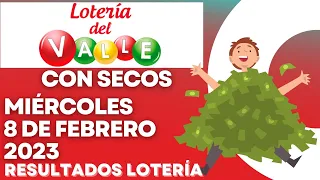 🧡 RESULTADOS Ganadores de la LOTERIA DEL VALLE |SECOS Y PREMIO MAYOR | Miércoles 8 de febreRO 2023 😍