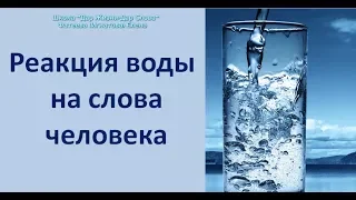 ПОТРЯСАЮЩИЕ СВОЙСТВА ВОДЫ И ЕЕ РЕАКЦИЯ НА СЛОВА ЧЕЛОВЕКА