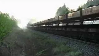 Freight train 4467 passes Pekkala level crossing