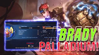 Heroes Evolved -Brady || Playing in high Rank(⭐106) Palladium TOP RANKED 💪|| Share Build & Glyph ||