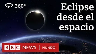 La increíble imagen de un eclipse solar total en 360 grados