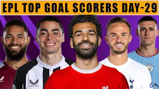 English Premier League's Top Goal Scorers 2023/2024 After Matchday 29 | EPL 2023/24.