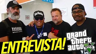 ENTREVISTEI os ATORES do GTA V! Entrevista Exclusiva c/ Ned Luke, Shawn Fonteno e Steven ogg!