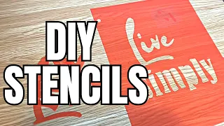 Easy DIY / Create Your Own Custom Stencils for Crafting