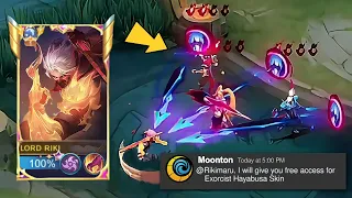 FINALLY HAYABUSA EXORCIST SKIN IS HERE!! 😱 (best animation effects ever!!)