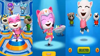 Talking Tom Gold Run VS Talking Tom Hero Dash VS Talking Tom Sky RUN  SUPER ANGELA  Boss Fight