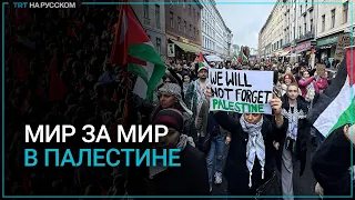 Пропалестинские митинги продолжаются по всему миру