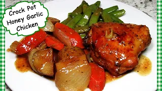 Crock Pot Honey Garlic Chicken Dinner ~ ALL THIS IN THE CROCK POT!