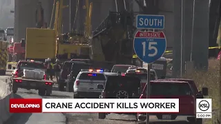 'A lot of workers traumatized,' in fatal crane accident along I-15