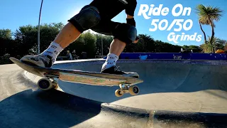 Learn to Ride Onto 50/50 Grinds in a Bowl