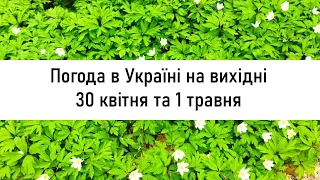 Погода в Україні на вихідні 30 квітня та 1 травня 2022 року