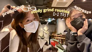 STUDY vlog // day before exam study routine / productive cafe session with friends / school day