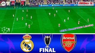Real Madrid vs Arsenal - UEFA Champions League 2024 Final | Full Match EA FC 24 | Gameplay PC