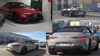 4 NEW Mercedes-Benz AMG SL63 R232 @Saisonending | Cars of Motorworld 30.10.22 | 4k