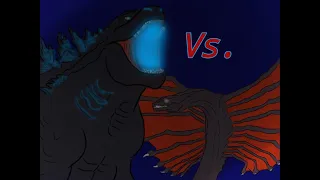 Godzilla x Mothra #1|Godzilla vs Warbat|#flipaclip#animation#godzilla#mothra#warbat#godzillaxmothra