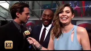 Sebastian Stan and Anthony Mackie. Man oh man you looking good....