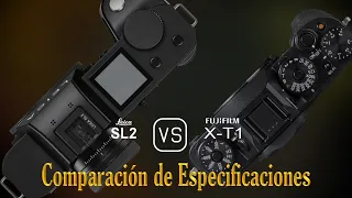 Leica SL2 vs. Fujifilm X-T1: Una Comparación de Especificaciones