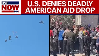 Israel-Hamas war: US denies American aid air drop killed civilians in Gaza | LiveNOW from FOX