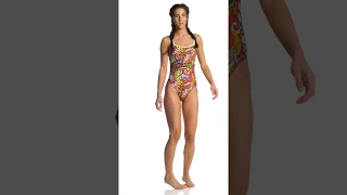 Dolfin Uglies Women's Looking Glass Double Strap V-Back One Piece Swimsuit | SwimOutlet.com