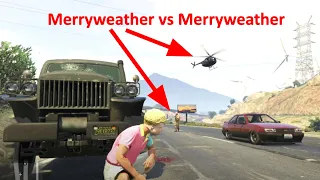 How to get Merryweather to attack Merryweather in GTA Online