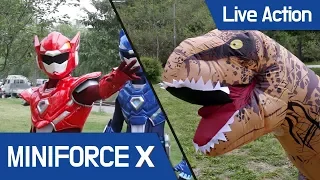 [MiniForceX] Live Action - MiniforceX VS Tyrannosaurs