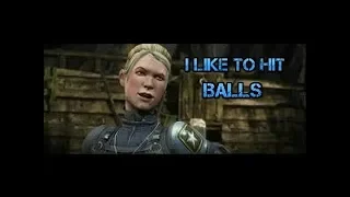 Mortal kombat x,cassie cage loves to hit balls (REUPLOADED)