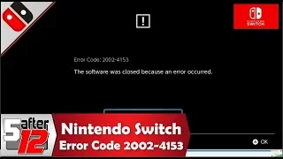 Nintendo Switch - Troubleshooting Error Code 2002-4153