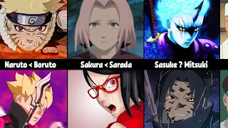 Boruto Characters vs Naruto Characters