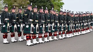 The Royal Regiment of Scotland Form Up Outside Holyrood Palace