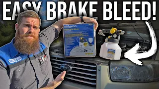 Subaru Forester Brake Bleed! Easy Solo DIY With The MityVac MV7135 Vacuum Brake Bleeder Kit!