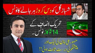 BAD News for Shahbaz Gill | 14 show cause notices by PTI | Mansoor Ali Khan