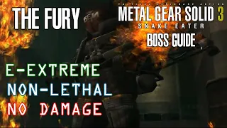 The Fury Boss Fight | Non-Lethal European Extreme (No Damage) | MGS3 Boss Guide