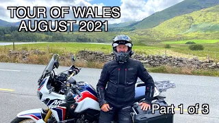 Motorcycle tour of Wales. August 2021. DAY 1&2. 1100 miles in 5 days. Part 1 of 3