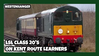 LSL Class 20s On Kent Route Learning - Westenhanger - 5th February 2024