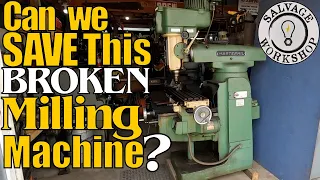 I SAVED a BEAST of a Milling Machine that's STUCK & Wired WRONG... Can we fix it & WILL IT RUN?!?