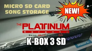 NEW MODEL! PLATINUM KBOX 3SD/ KARAOKE PLAYER