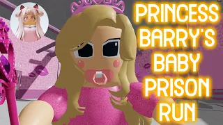[🎀UPDATE] PRINCESS BARRY'S BABY PRISON RUN - Roblox Obby Gameplay Walkthrough No Death[4K]